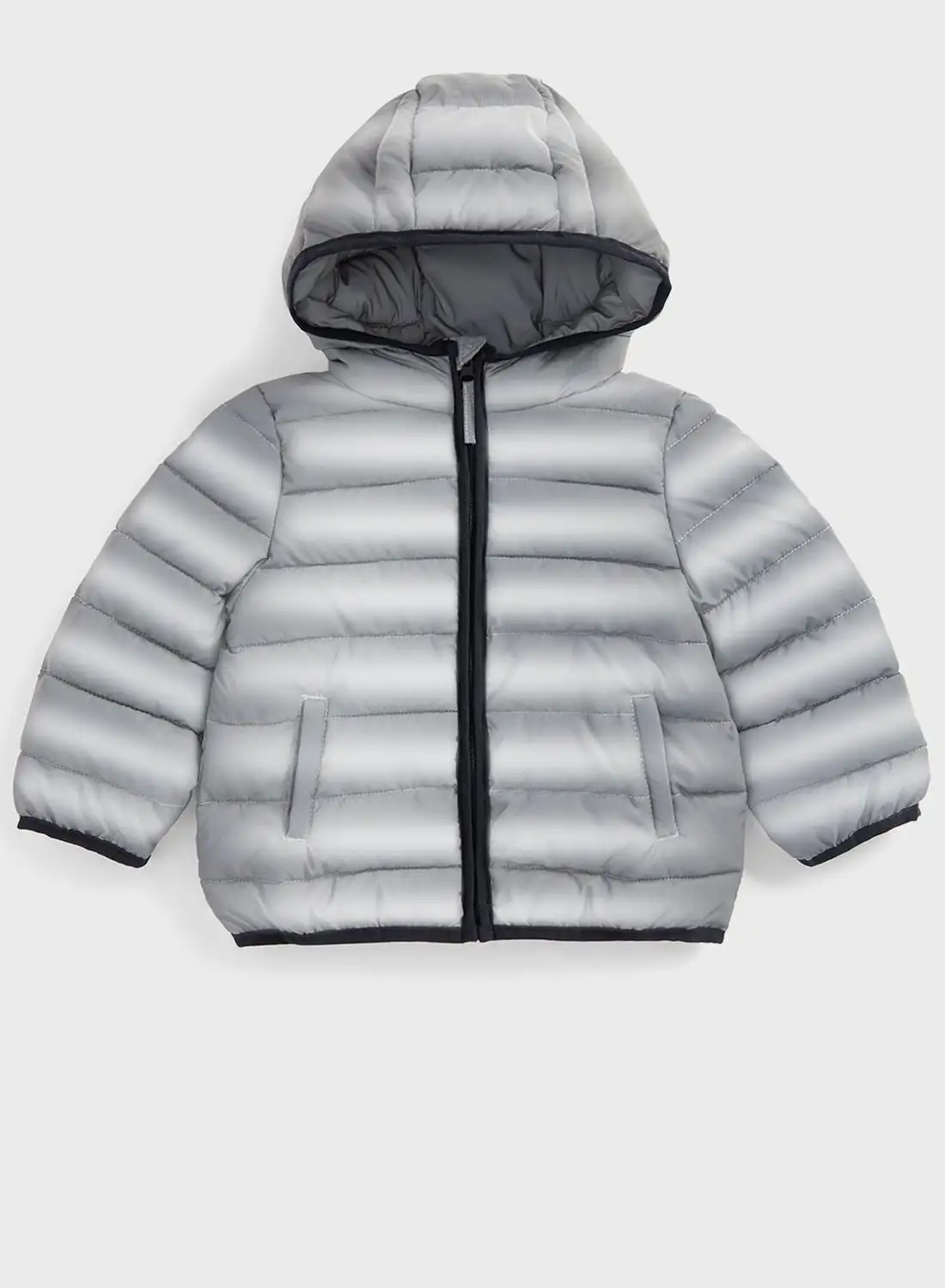 mothercare Kids Reflective Hooded Puffer Jacket