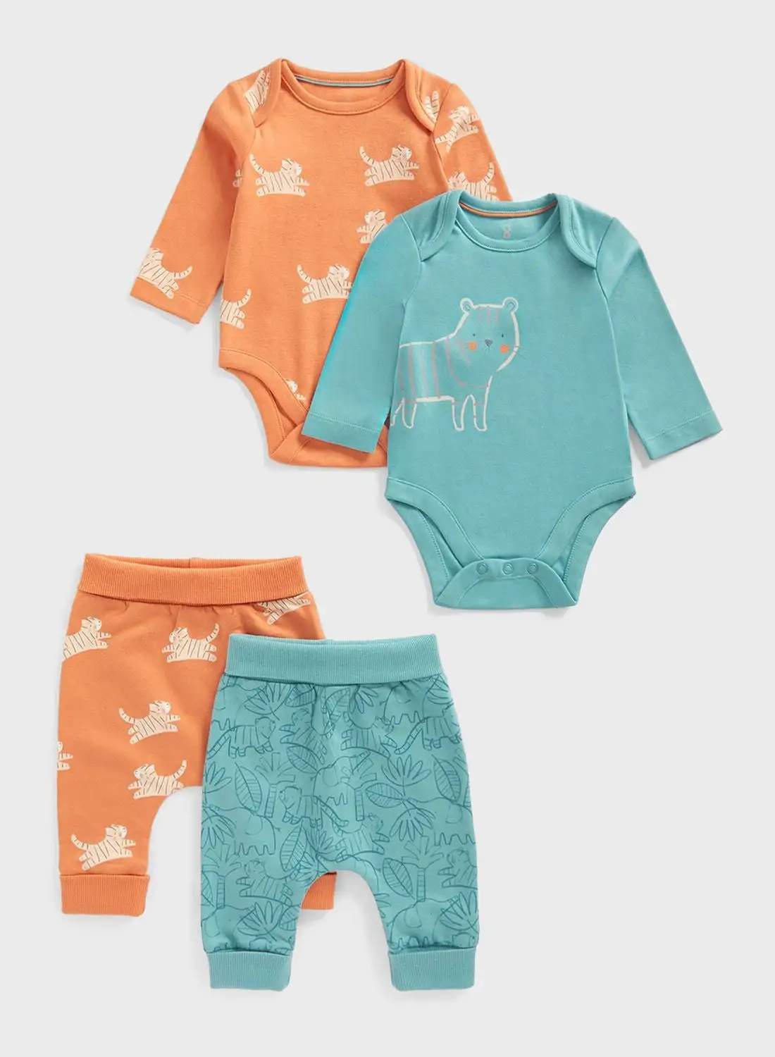 mothercare Infant 2 Pack Assorted Bodysuit & Sweatpants Set