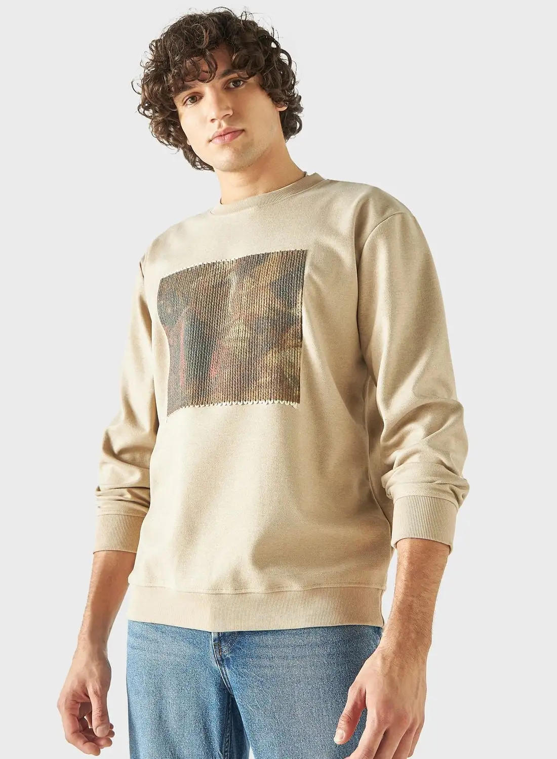 Iconic Graphic Crew Neck Sweatshirt