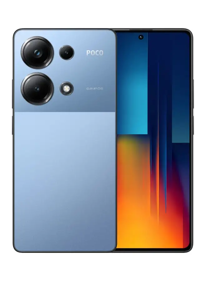 هاتف Xiaomi POCO M6 Pro ثنائي الشريحة باللون الأزرق وذاكرة الوصول العشوائي (RAM) سعة 12 جيجابايت وسعة 512 جيجابايت ويدعم تقنية 4G - الإصدار العالمي