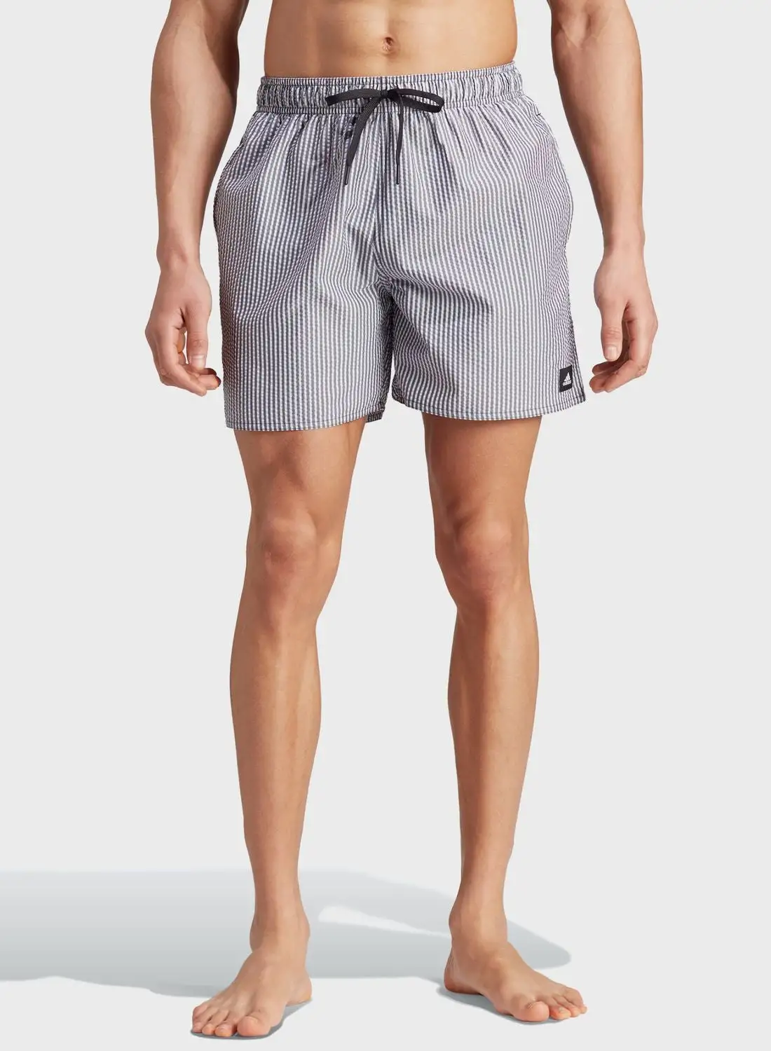 Adidas Striped Swim Shorts Shorts Length