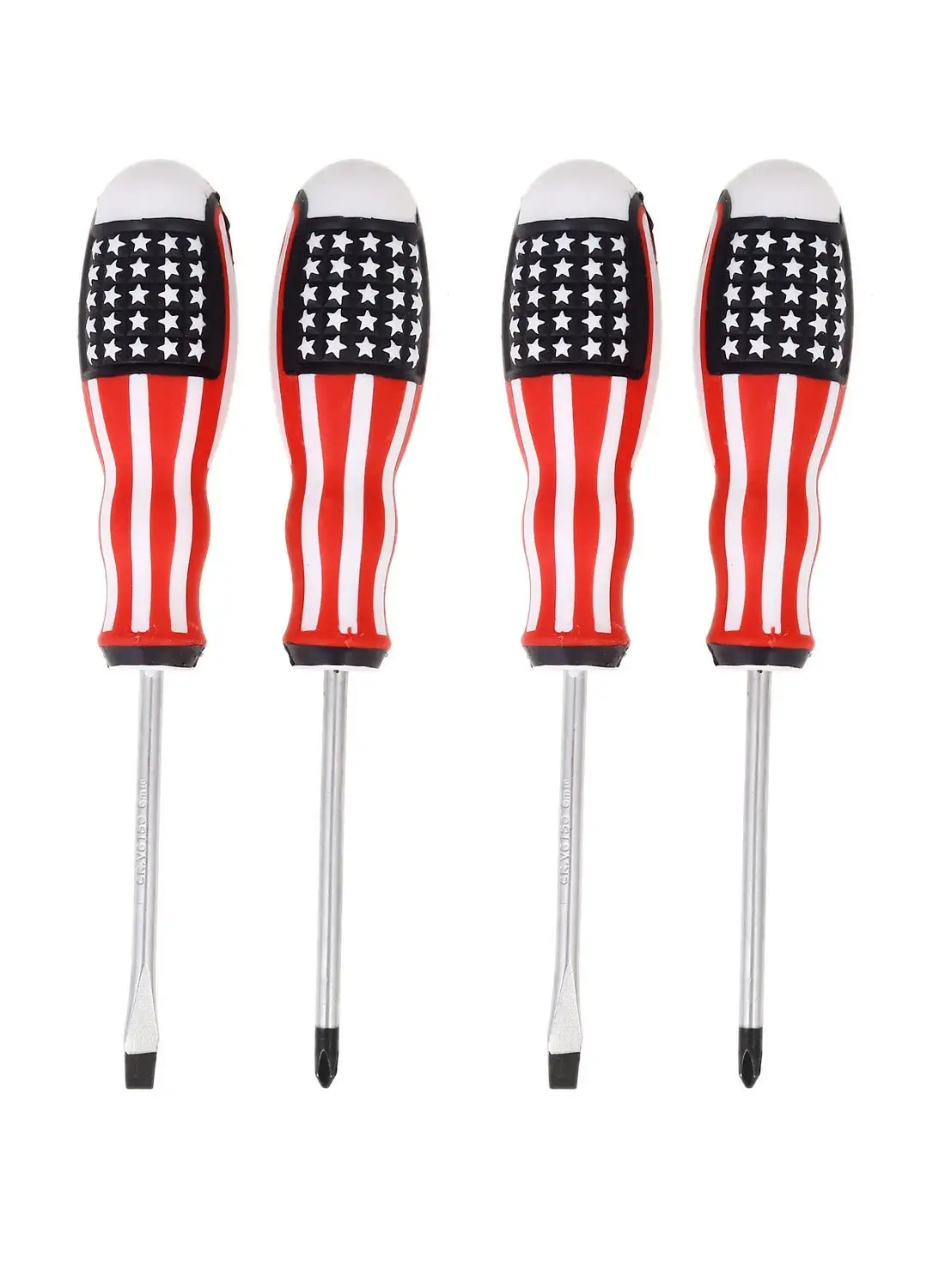 BMB tools 4-Piece American Flag Printed Screwdriver Set - 8inch