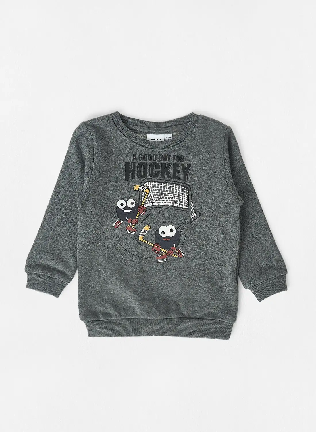 NAME IT Baby/Kids Graphic Sweatshirt Grey
