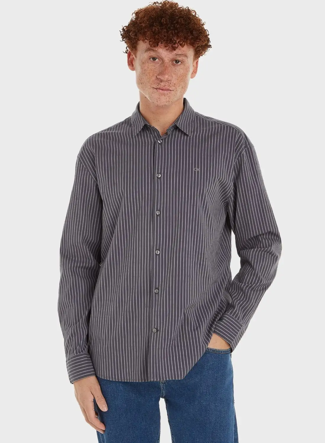 CALVIN KLEIN Striped Slim Fit Shirt