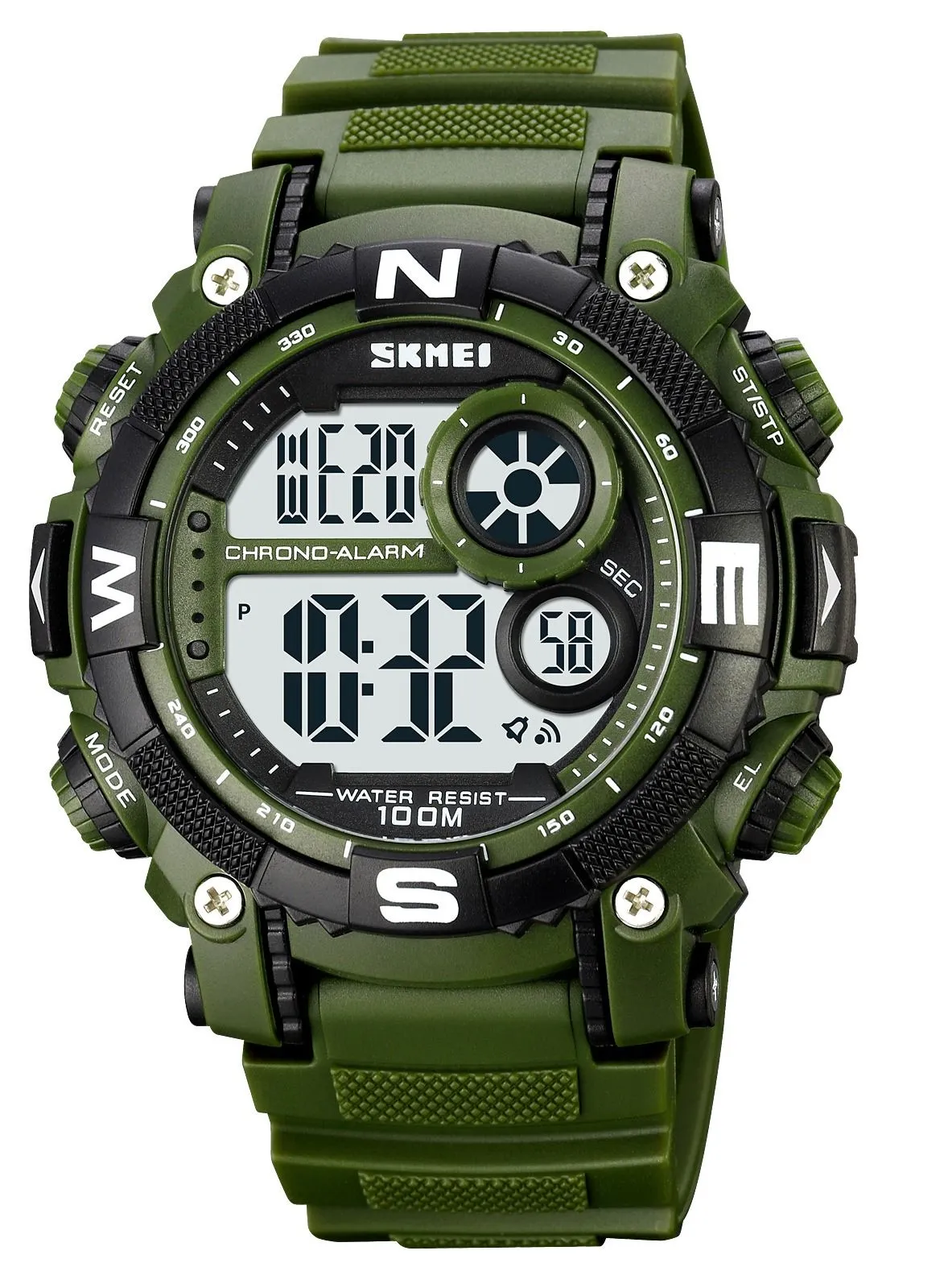 SKMEI Men's Fashion Outdoor Sports Waterproof Watch - Army Green