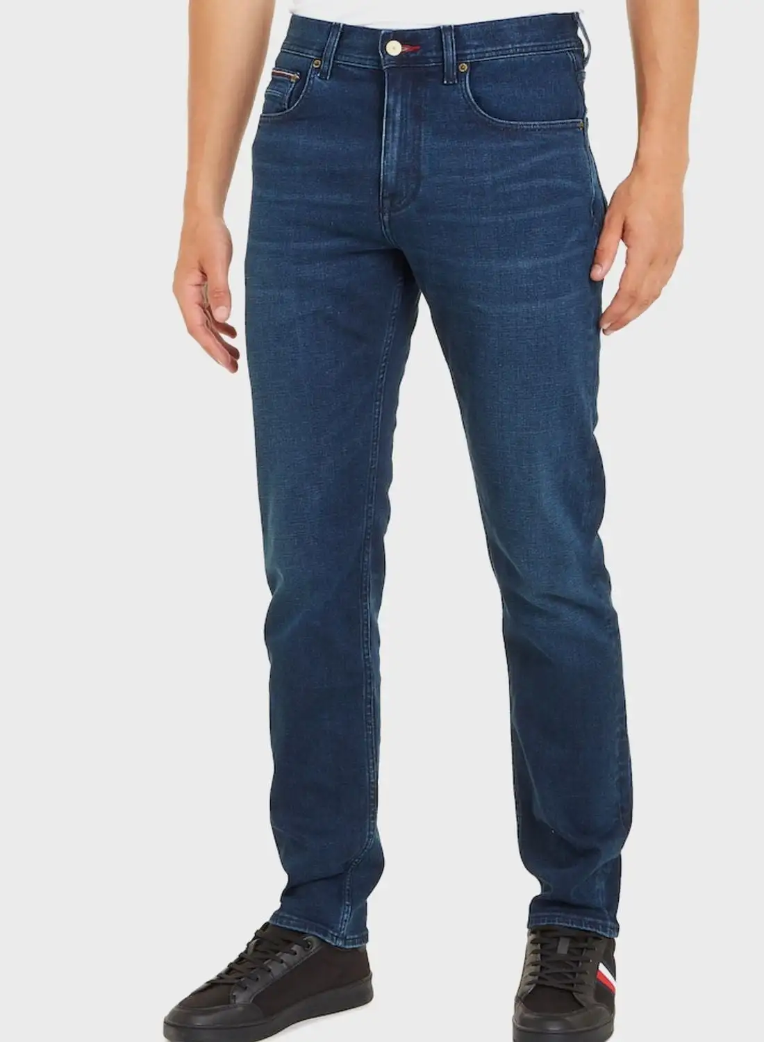 TOMMY HILFIGER Mid Wash Straight Jeans