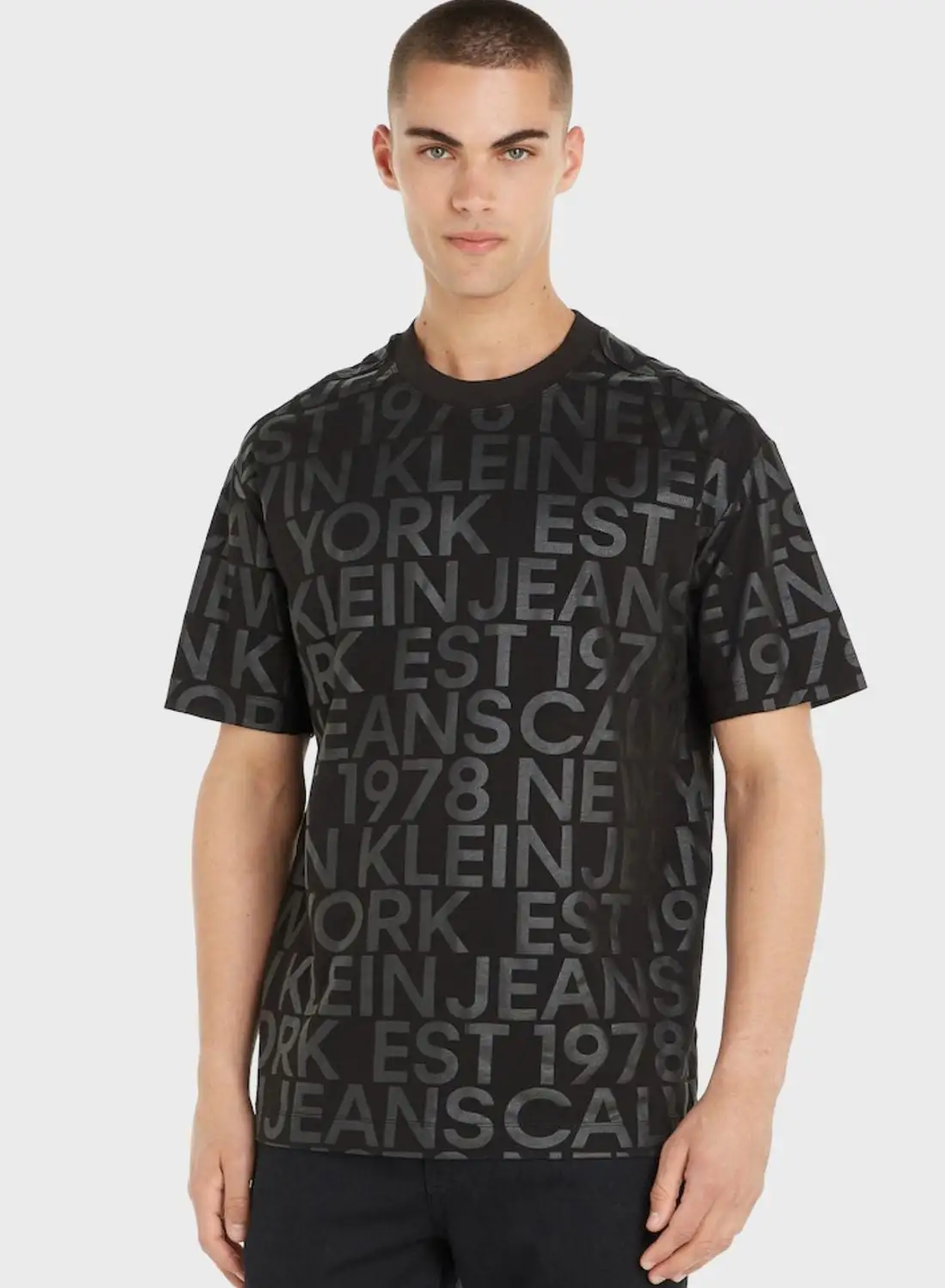 Calvin Klein Jeans Printed Crew Neck T-Shirt