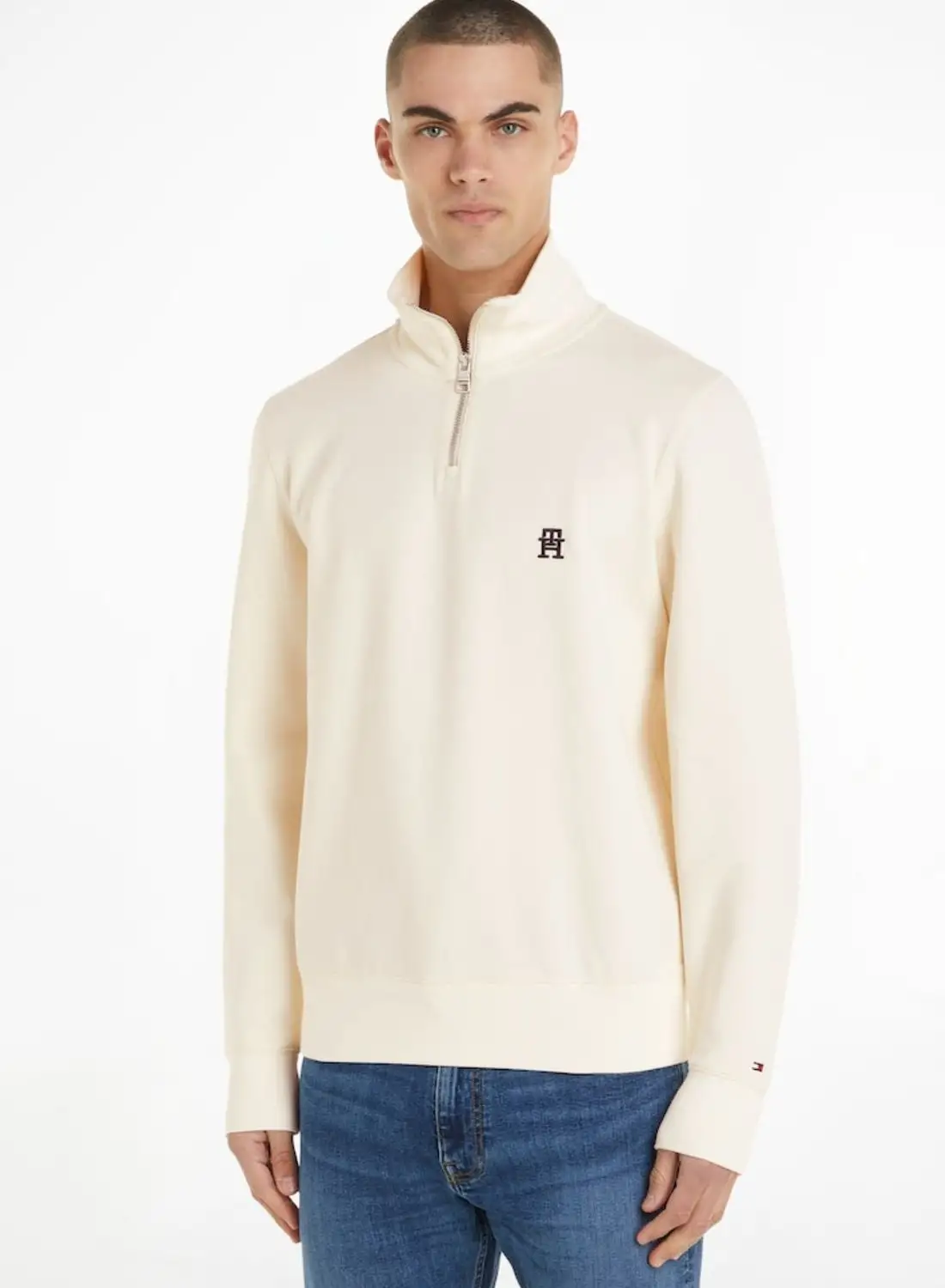 TOMMY HILFIGER Logo Zip Through Sweatshirt