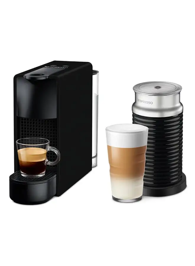 NESPRESSO Nespresso Original Essenza Black, Coffee Machine With Aerocino Milk Frother 0.6 L 220 W C30-ME-BK-NE2+3694BK Black