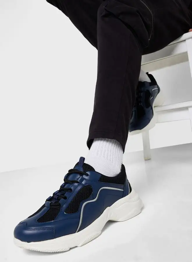 Seventy Five Chunky Sole Light Weight Sneakers