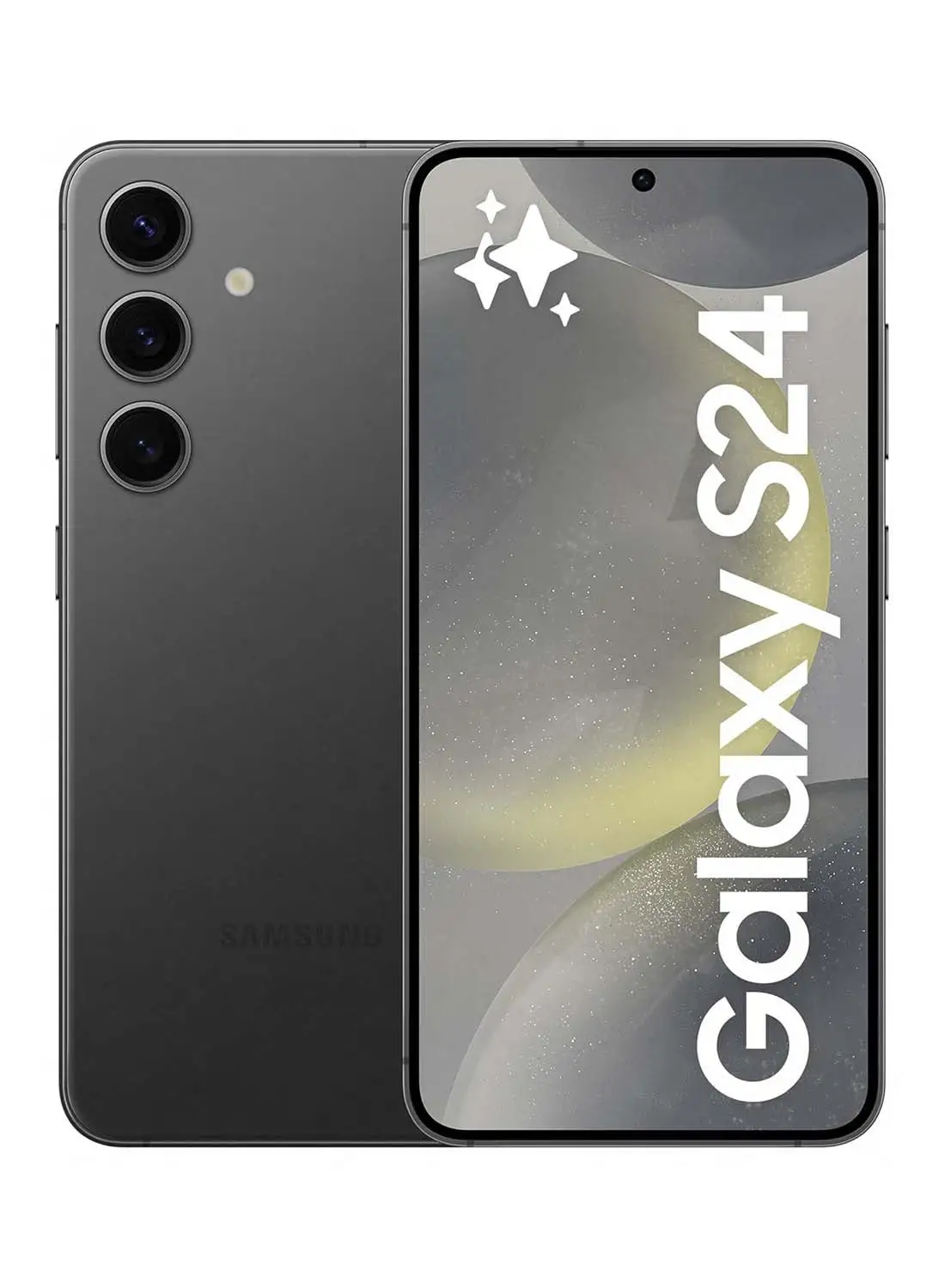 هاتف سامسونج جالاكسي S24 ثنائي الشريحة باللون الأسود وذاكرة الوصول العشوائي (RAM) سعة 8 جيجابايت وذاكرة داخلية 256 جيجابايت ويدعم شبكة الجيل الخامس (5G) - إصدار الشرق الأوسط