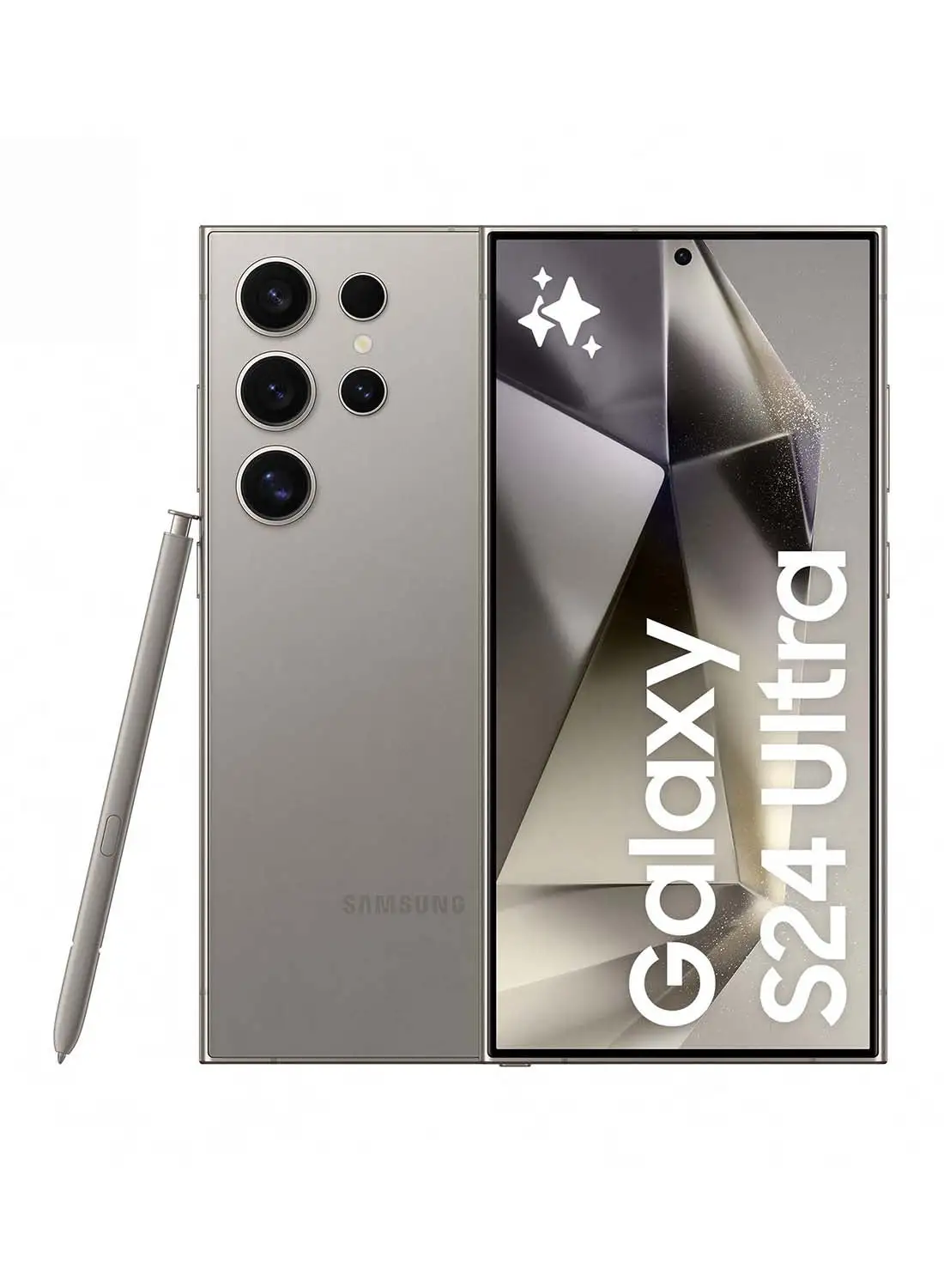 Samsung Galaxy S24 Ultra Dual SIM Titanium Gray 12GB RAM 256GB 5G - Middle East Version
