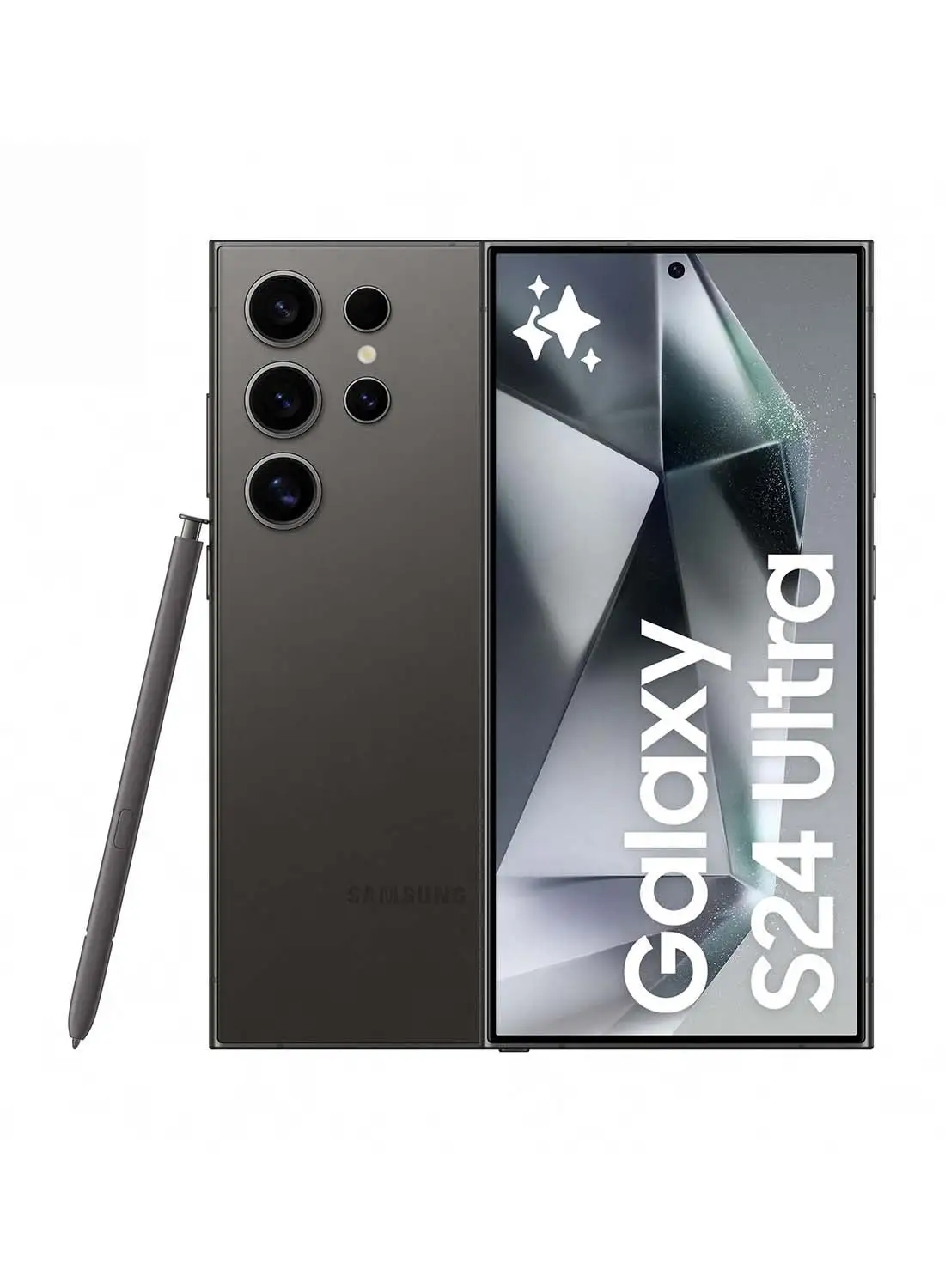 Samsung Galaxy S24 Ultra Dual SIM Titanium Black 12GB RAM 256GB 5G - Middle East Version