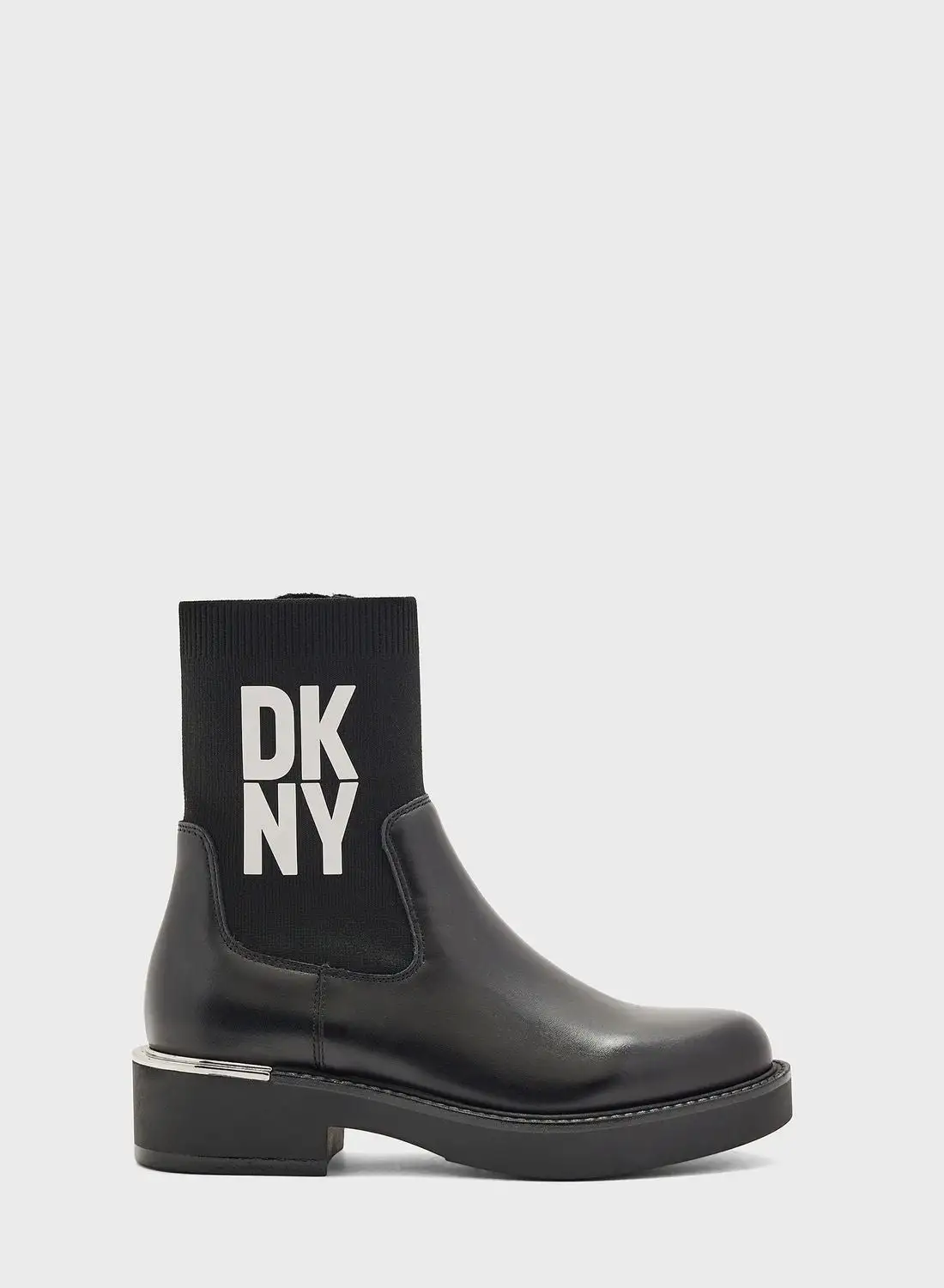 DKNY Tully Stacked Logo   Booties