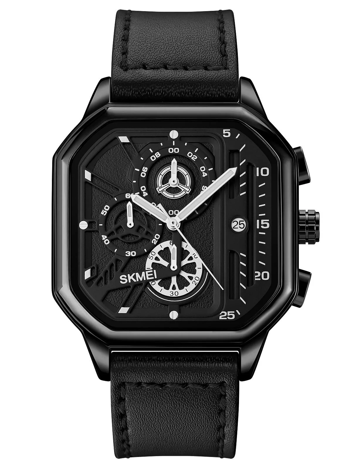 SKMEI Men's Water Resistant quartz Wrist Watch 1963 Black