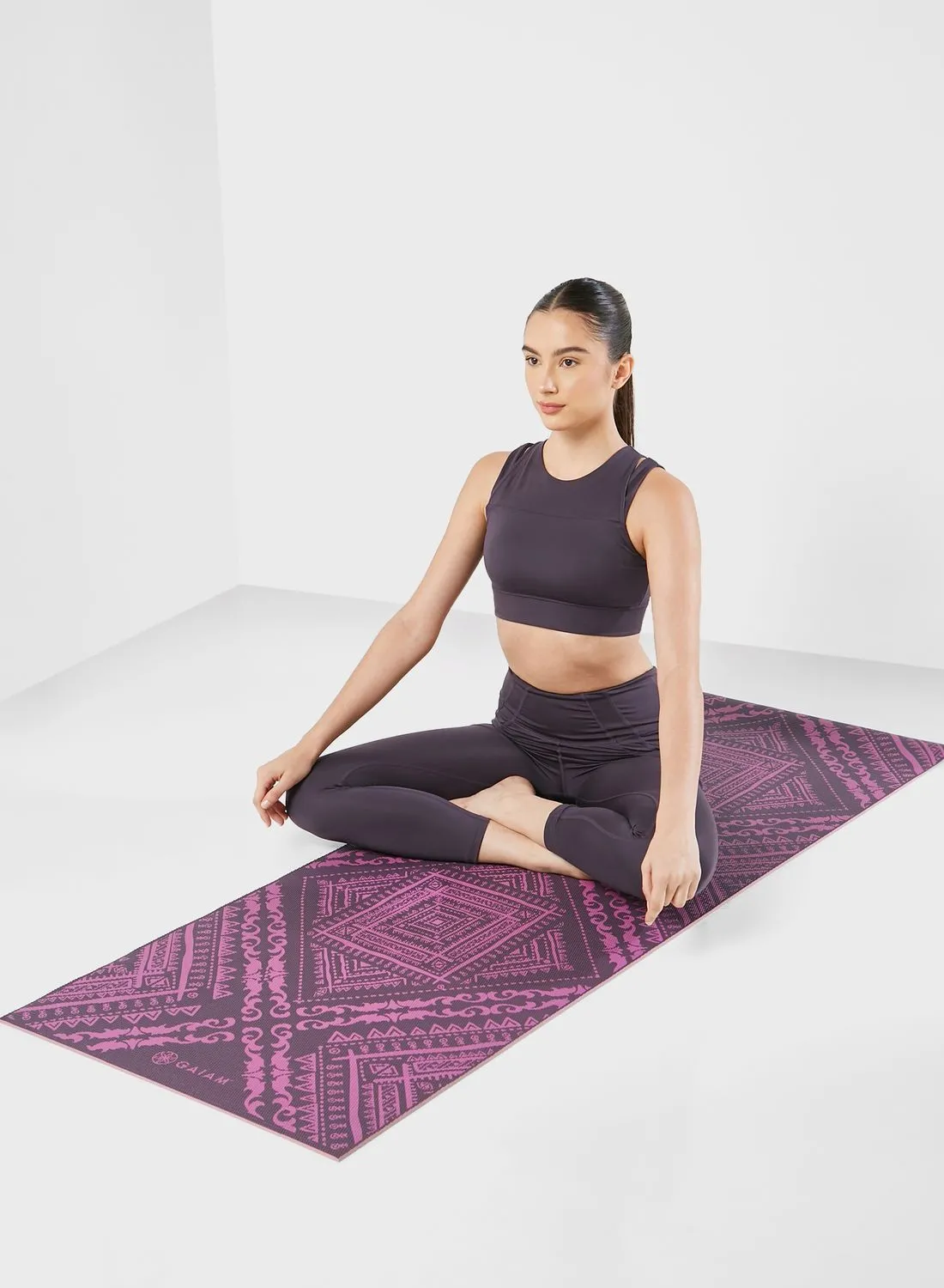 Gaiam 6Mm Premium Reversible Inner Peace Yoga Mat