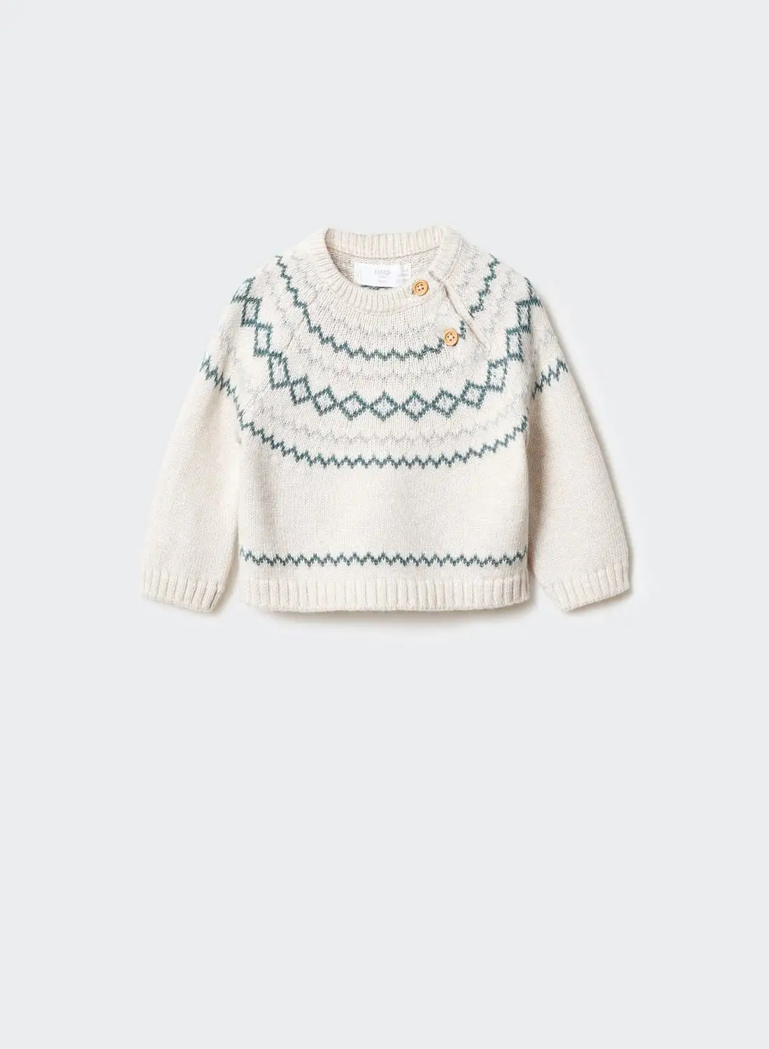 MANGO Infant Contrast Knitted Sweater