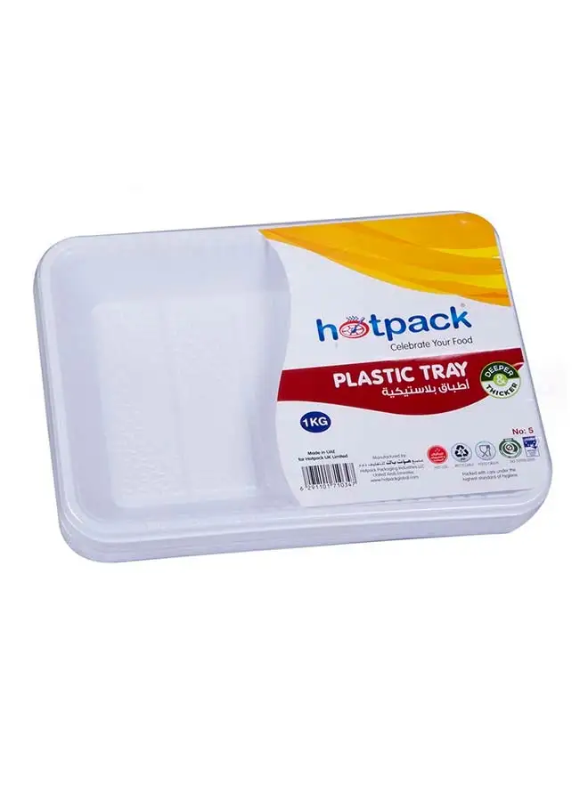 Hotpack Hotpack Plastic Rectangular Tray-No.5 1Kg