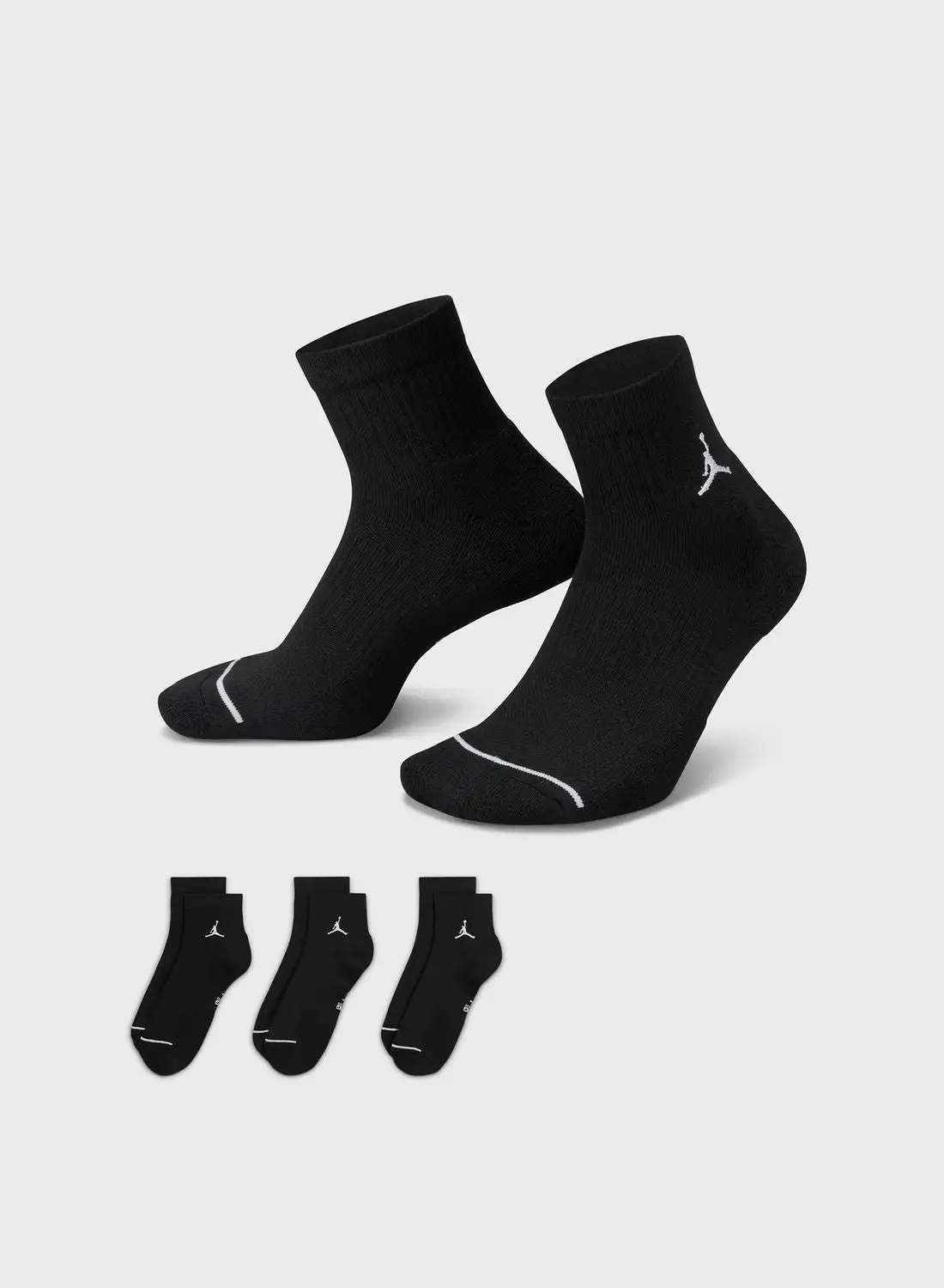JORDAN 3 Pack Jordan Everyday Cushioned Socks
