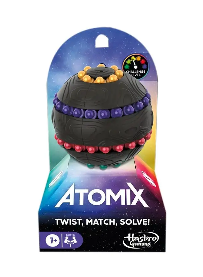 Hasbro Hasbro Atomix Game For Kids Teens And Adults Brainteaser Puzzle Sphere Ball And Fidget Toy Ages 7+ 1 Player Travel Games