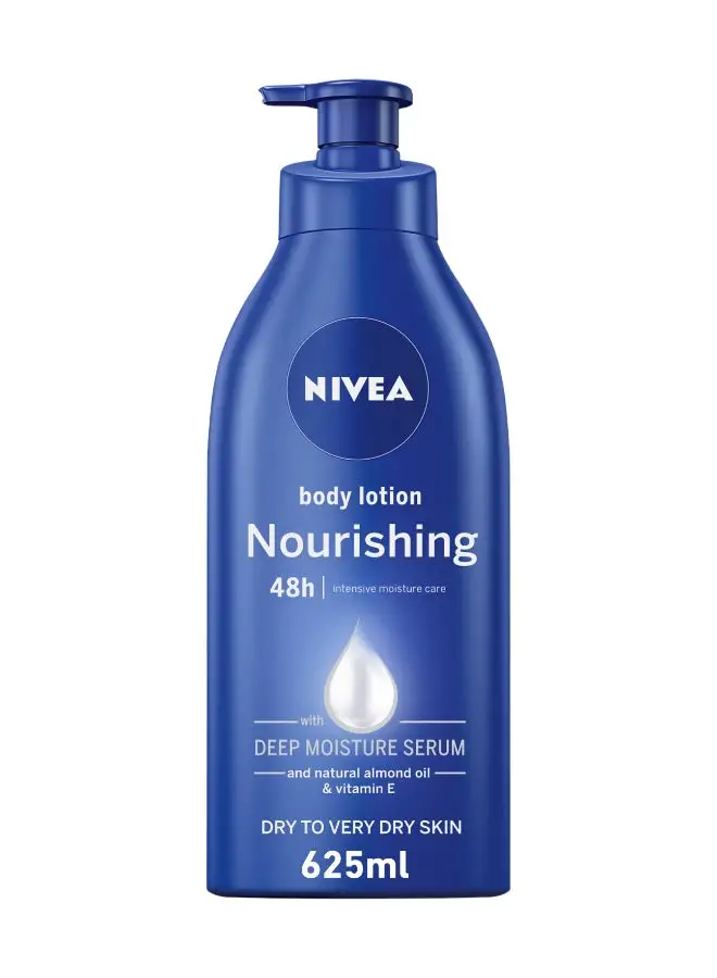 Nivea Nourishing Body Lotion, Almond Oil, Extra Dry Skin Blue 625ml