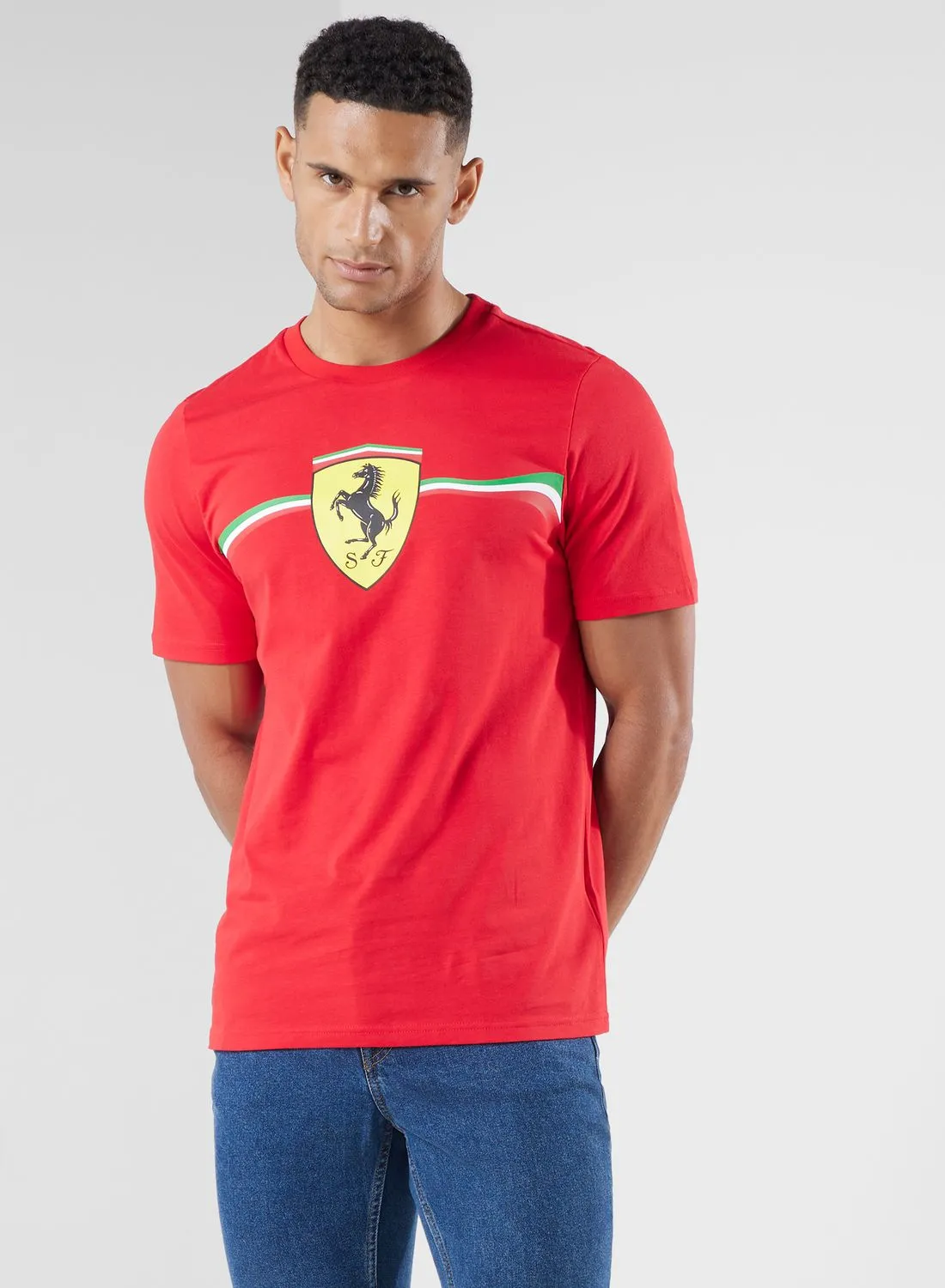 PUMA Ferrari Race Big Shield Heritage T-Shirt