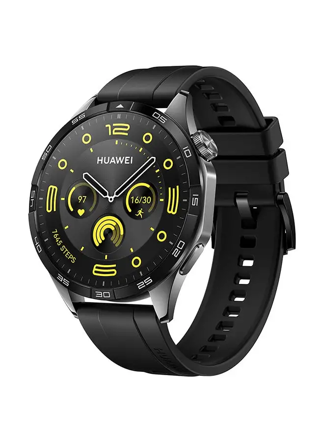 HUAWEI WATCH GT 4 46mm Smartwatch, 14 Days Battery Life, Science-based Calorie Management, Dual-Band Five-System GNSS Position, Pulse Wave Arrhythmia Analysis, Heart Rate Monitor, Android & iOS Black
