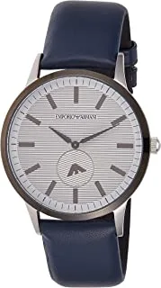 Emporio Armani Men's Quartz Watch, Analog Display and Leather Strap AR11119
