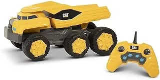 Cat Massive Mover شاحنة قلابة تعمل بالتحكم عن بعد ، لعبة بناء واقعية ، أصفر ، 82440