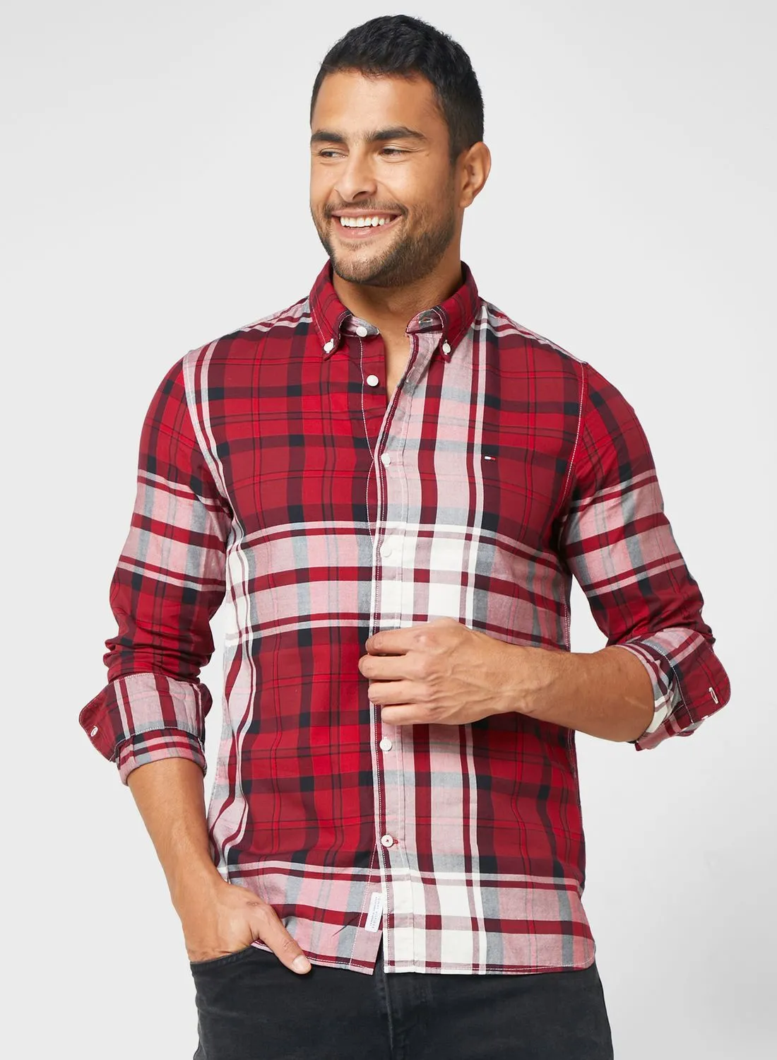 TOMMY HILFIGER Checked Slim Fit Shirt
