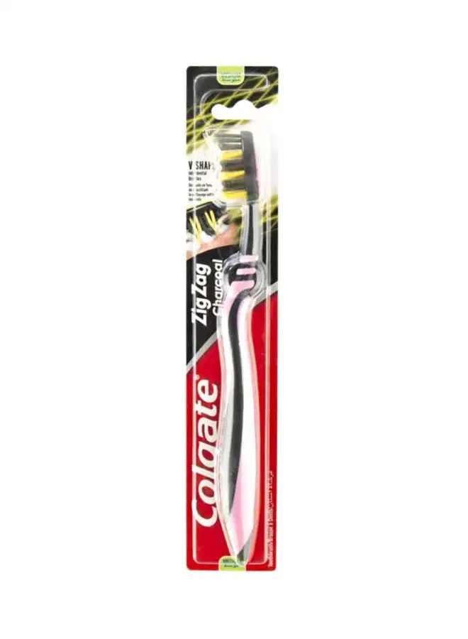 Colgate Zigzag Charcoal Toothbrush Multicolor