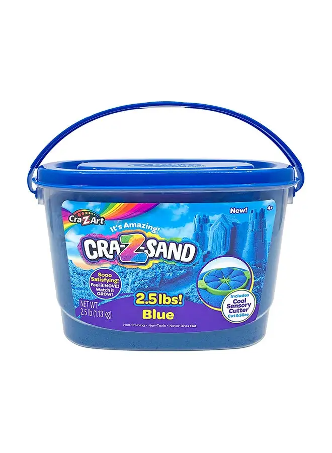 CraZSand 2.5 Lbs Blue Blast Modeling Sand With Accessories