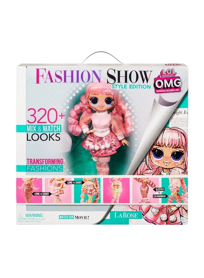 مفاجأة لول! OMG Fashion Show Style Edition Larose Fashion Doll W / 320+ أزياء