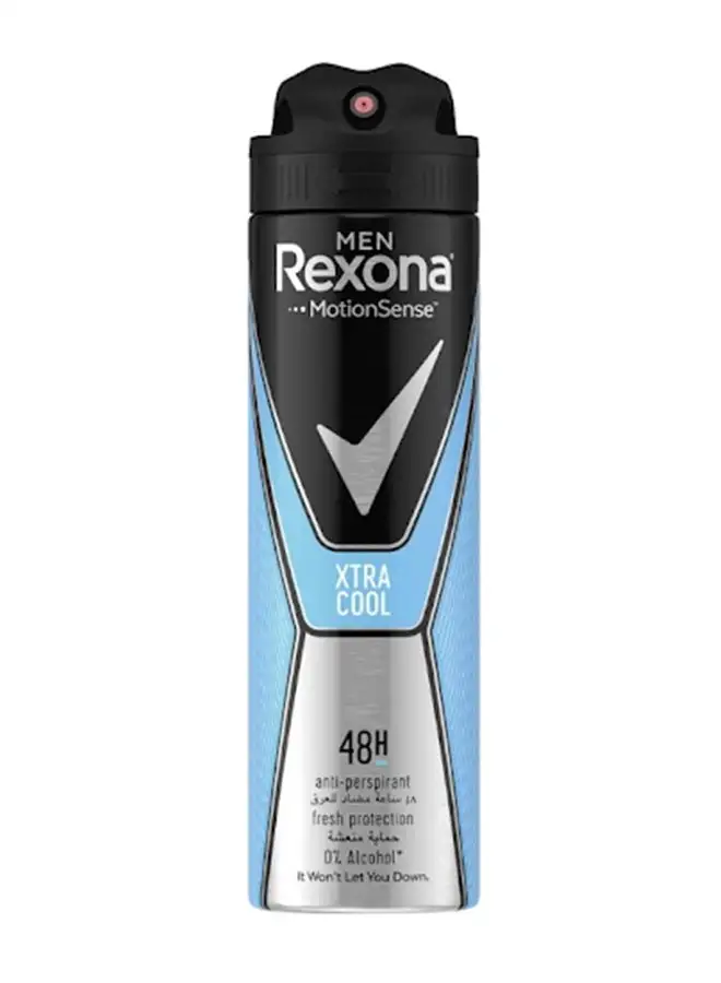 Rexona Rexona Men Antiperspirant Deodorant Extra Cool Spray Black/Blue/Silver 150ml