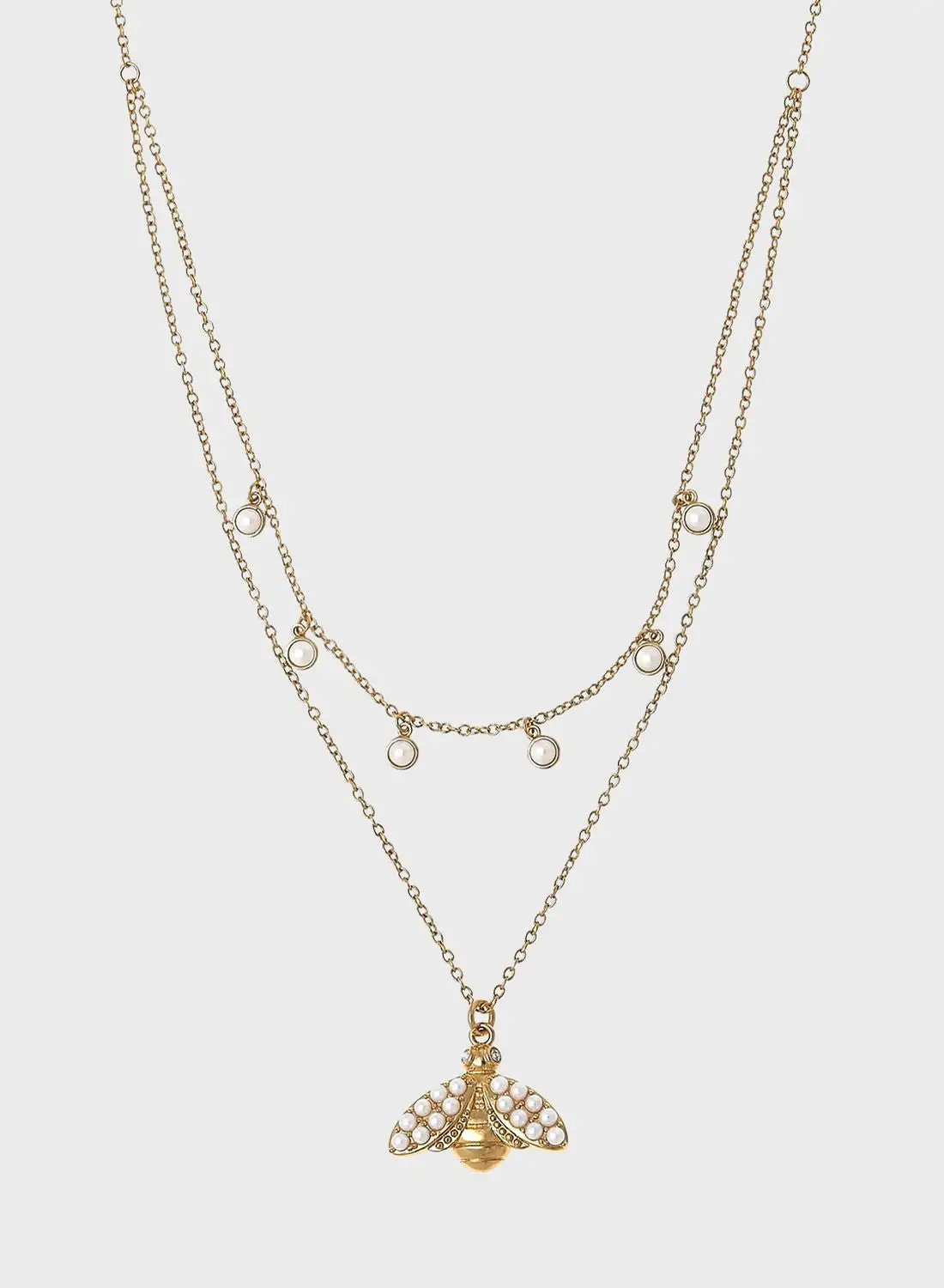 OLIVIA BURTON Brass Long Necklace