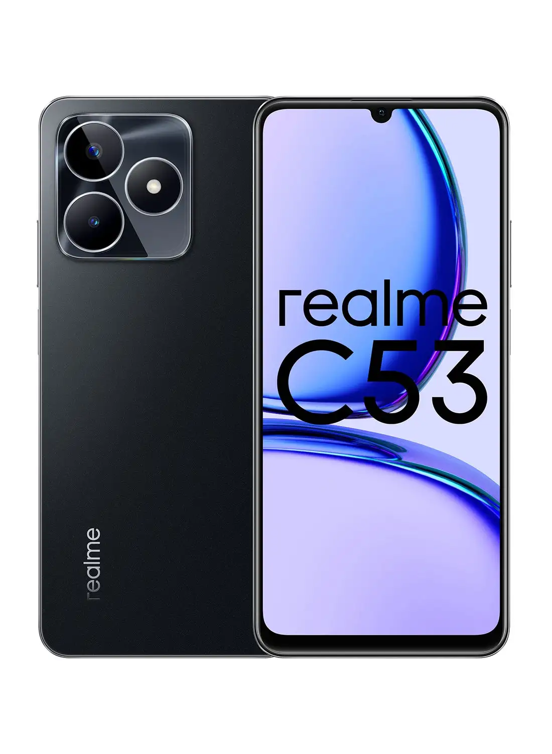 Realme C53 ثنائي الشريحة أسود مايتي 8 جيجا بايت 256 جيجا بايت 4G - إصدار الشرق الأوسط