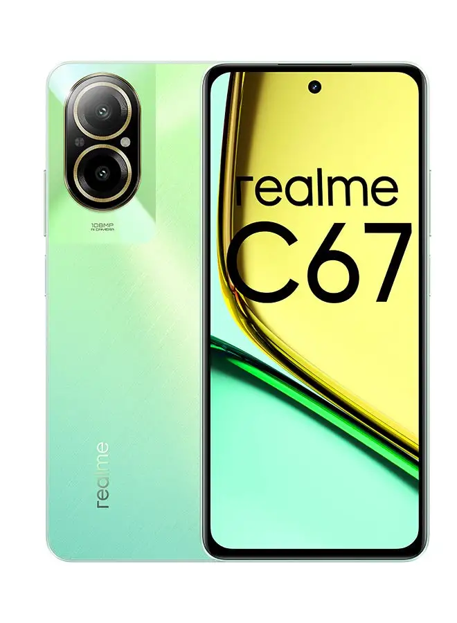 Realme C67 ثنائي الشريحة، صني أواسيس، 8 جيجابايت رام، 256 جيجابايت، 4G - إصدار الشرق الأوسط
