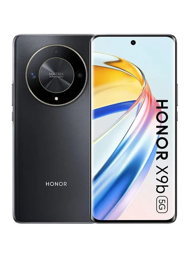 هاتف Honor X9b ثنائي الشريحة، الجيل الخامس، أسود منتصف الليل، 12 جيجابايت، 256 جيجابايت - إصدار الشرق الأوسط