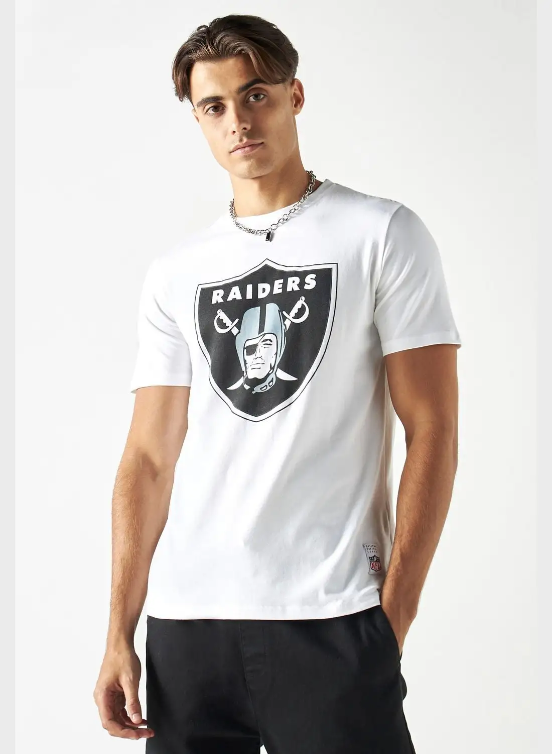 SP Characters Raiders Print Crew Neck T-Shirt