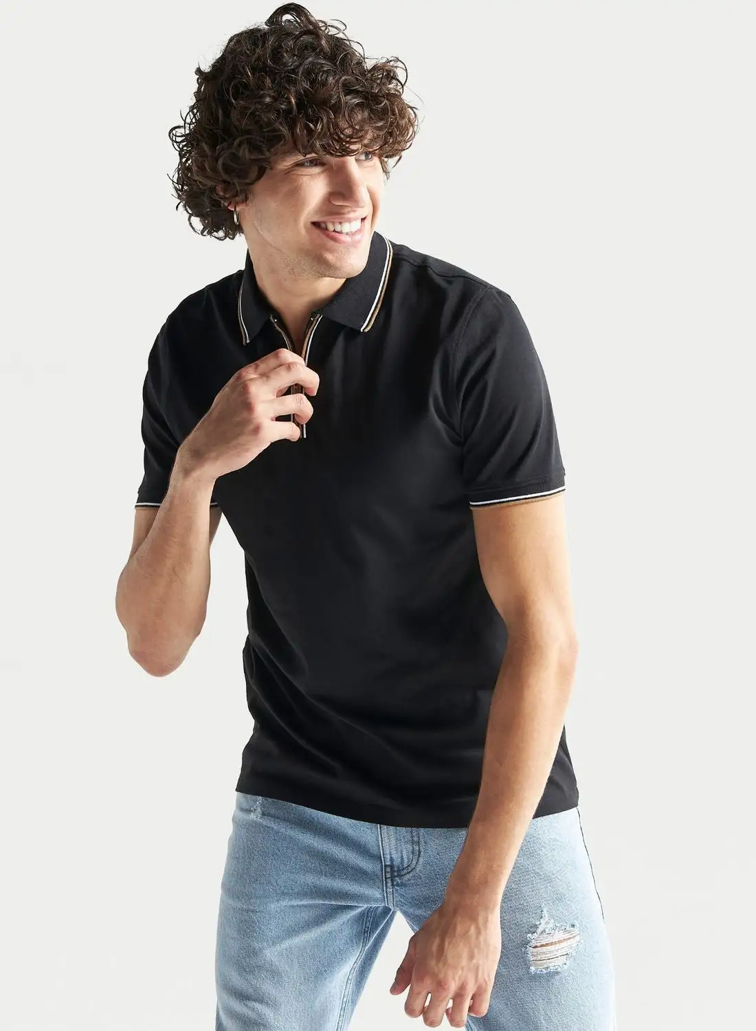 FAV Zippered Polo Shirt