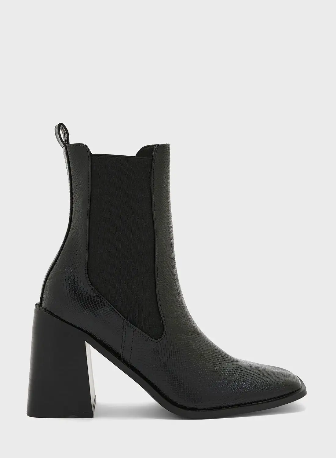 TOPSHOP Ocean Square Toe Ankle Boots