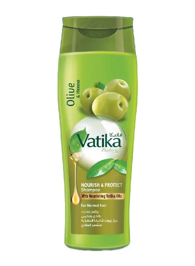 Dabur Nourish And Protect Shampoo Enriched With Olive And Henna For Normal Hair 400ml
