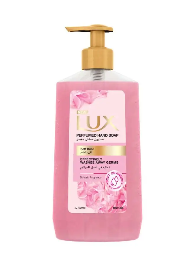 Lux Antibacterial Liquid Handwash Glycerine Enriched Soft Rose For All Skin Types 250ml Pink