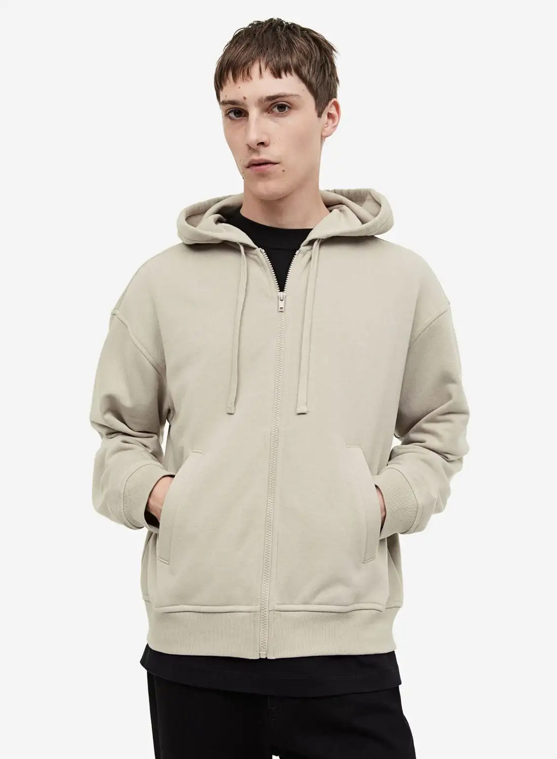 H&M Zip Through Relaxed Fit Hoodie