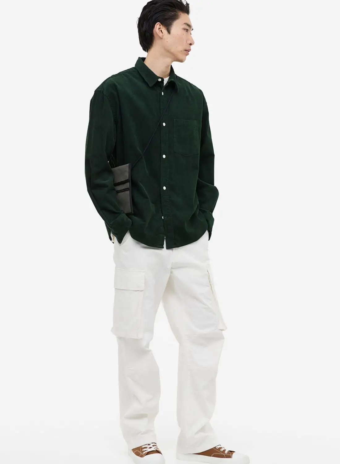 H&M Corduroy Relaxed Fit Shirt