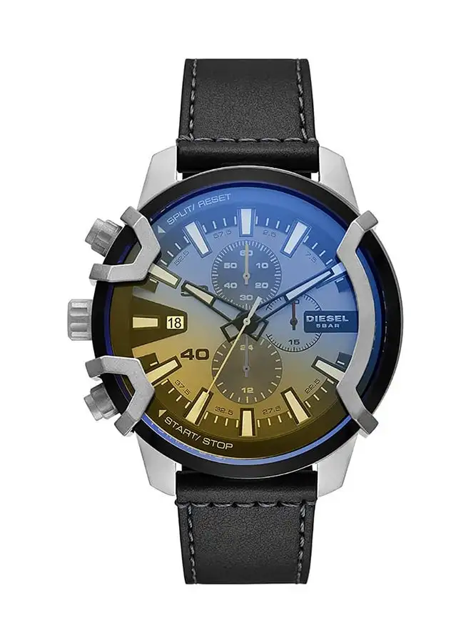 DIESEL Men Analog Round Shape Leather Wrist Watch DZ4584 - 55 Mm