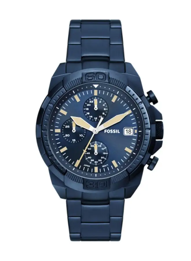 FOSSIL Men Analog Round Shape Stainless Steel Wrist Watch FS5916 - 44 Mm