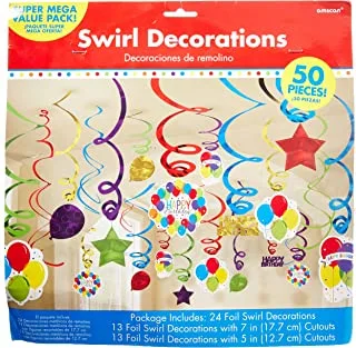 Balloon Bash Swirl Decorations 50pcs