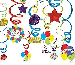 Balloon Bash Swirl Decorations 50pcs