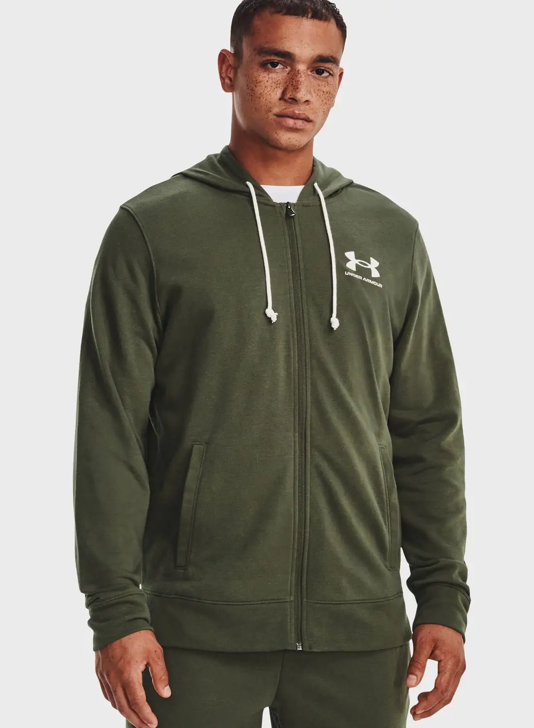 UNDER ARMOUR Rival Terry Logo Full Zip Hoodie